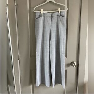 Express - light grey Editor wide leg dress pants / slacks